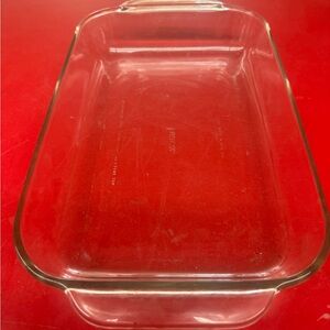 Pyrex Red Glass Baking Dish